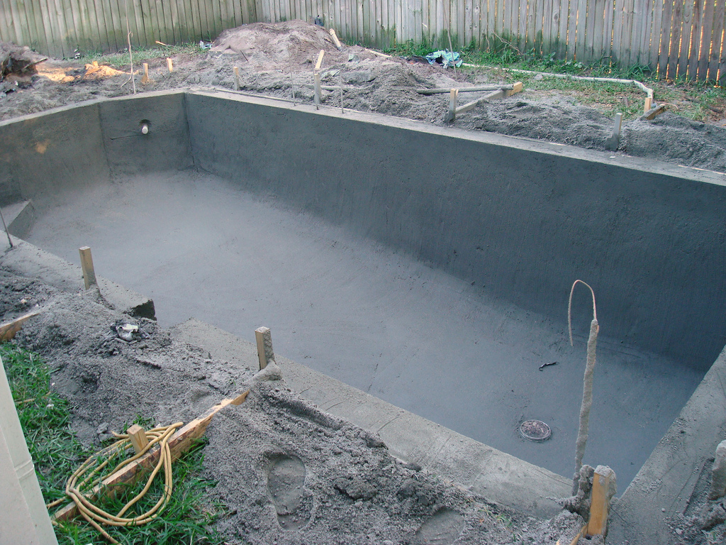 Top pool installation